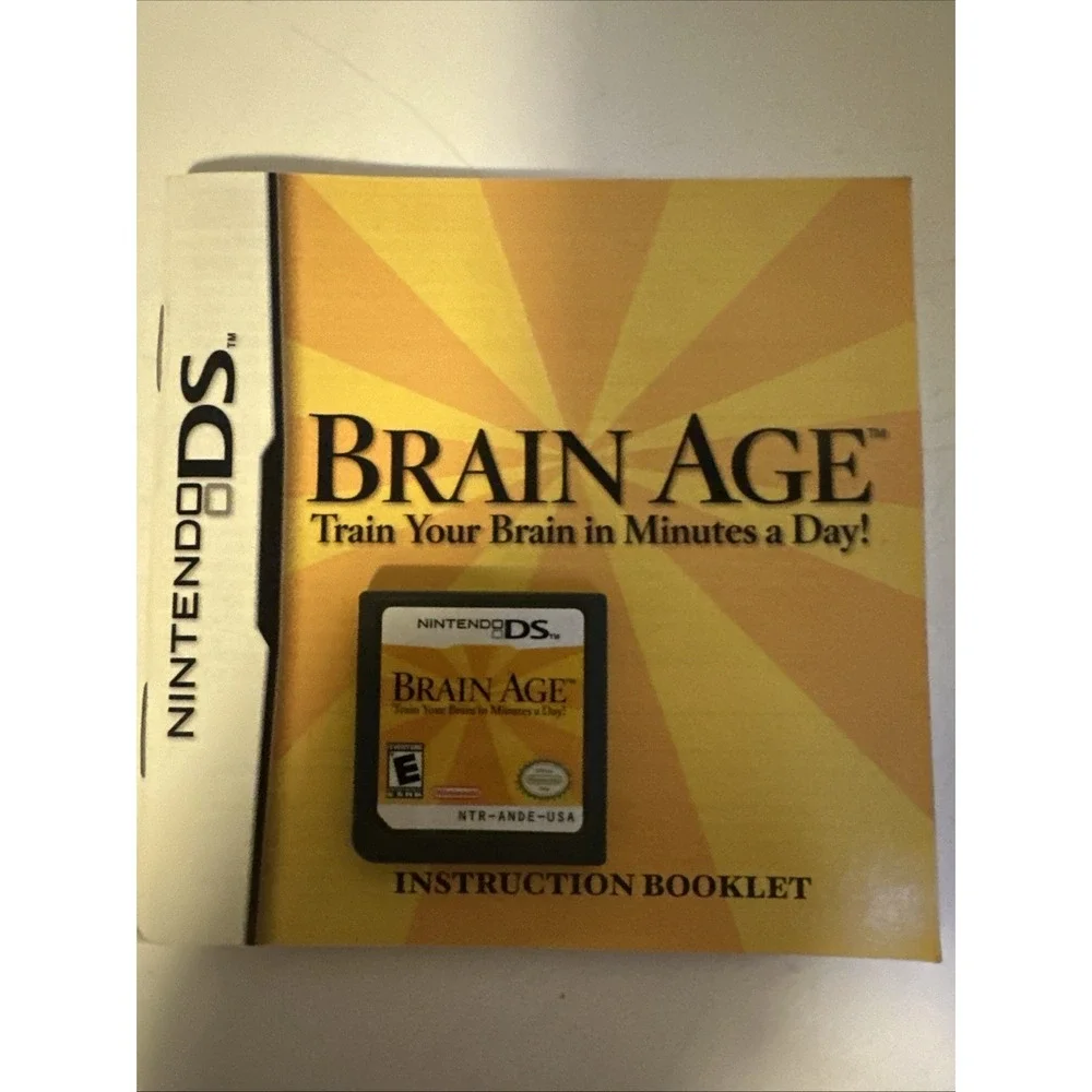 Nintendo DS Game Lot. Brain Age, Brain Boost & Big Brain. Tested. Game Only